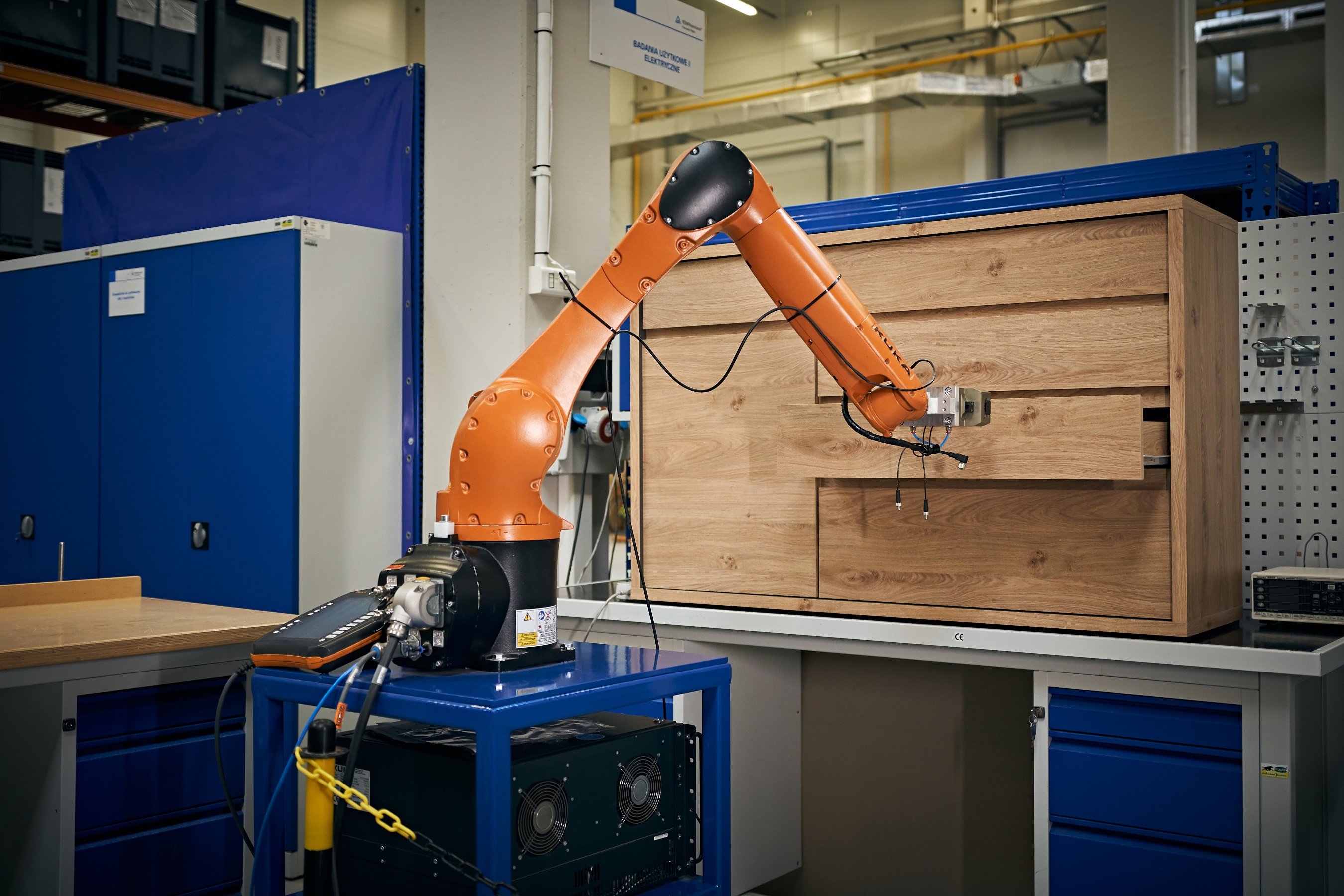 The KUKA KR Agilus Robot At The Laboratory Of TÜV Rheinland Poland ...