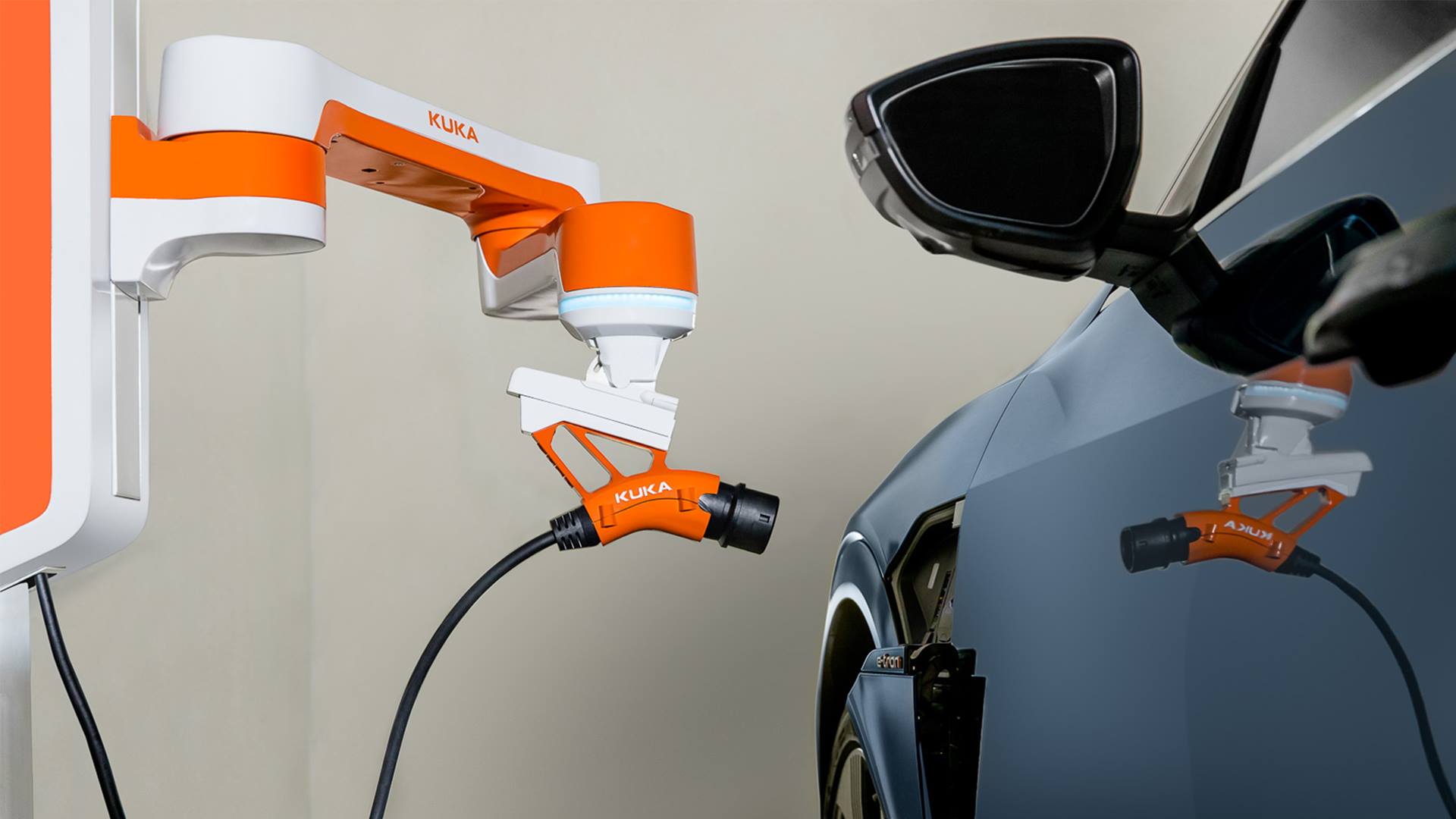 Charging assistant carla_connect charges electric cars KUKA AG